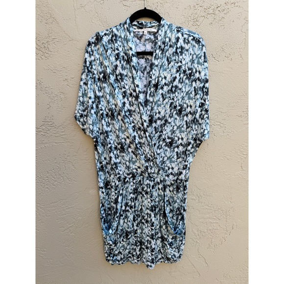 Rachel Roy Dress Tye Dye Abstract Print Short Sleeve Mini Party - Picture 1 of 7
